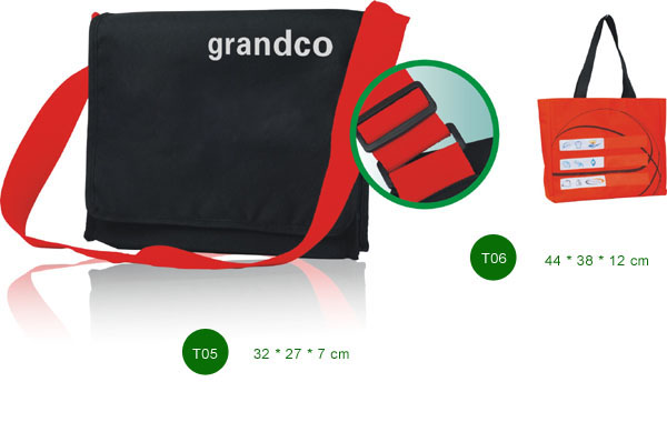 Folded non-woven bag