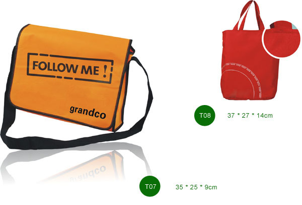 Folded non-woven bag